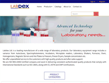 Tablet Screenshot of labdex.com